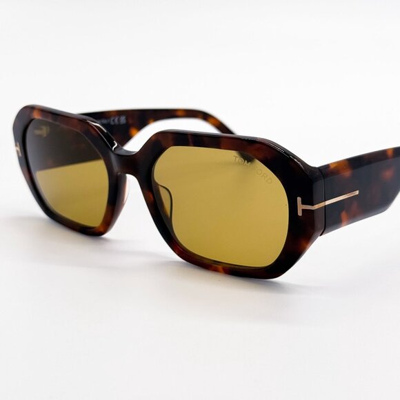NEW TOM FORD SUNGLASSES VERONIQUE-02 TF917 55E HAVANA SUNGLASSES TOM FORD FT0917 - Picture 6 of 8